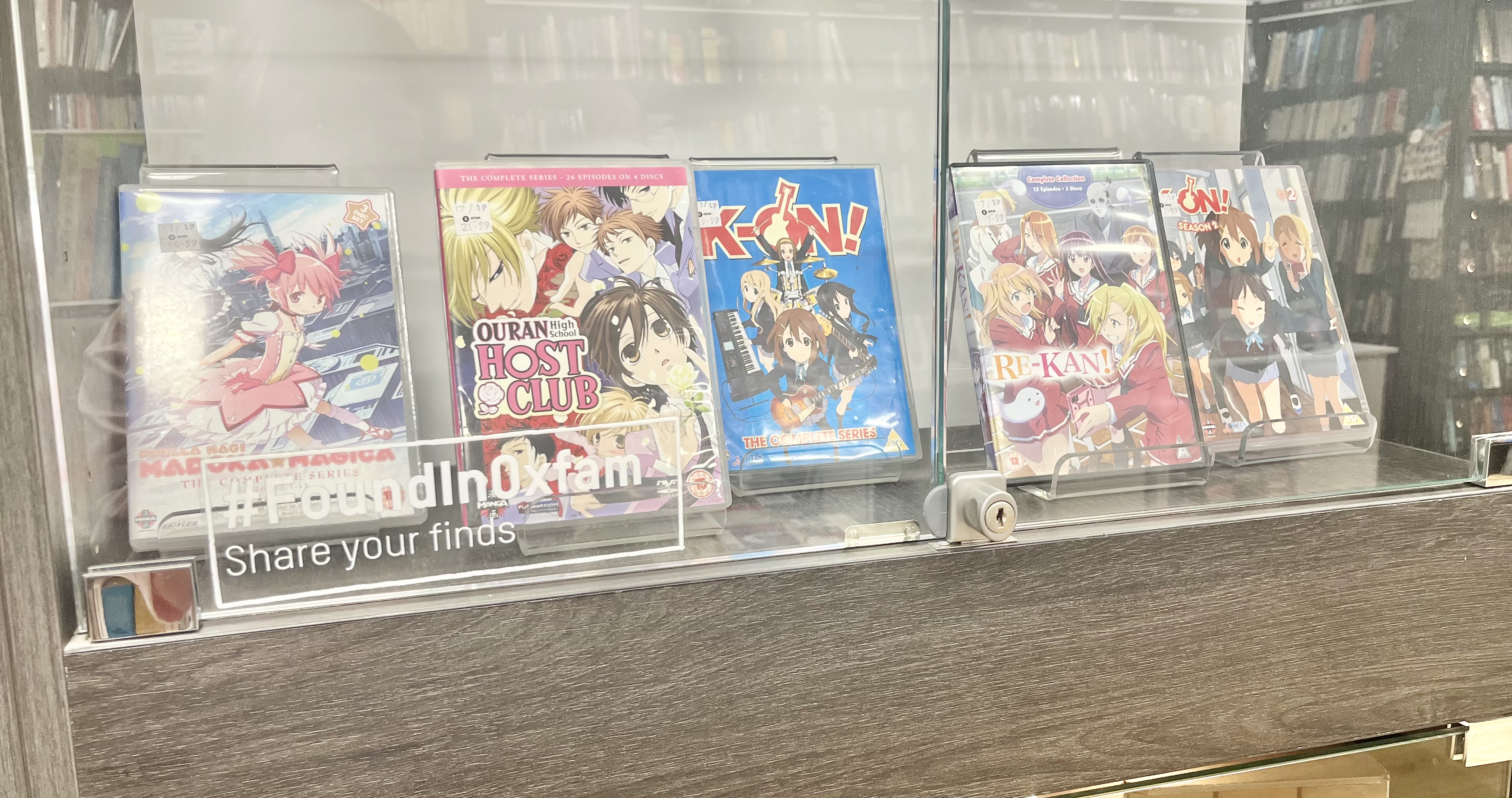 a bunch of anime dvds