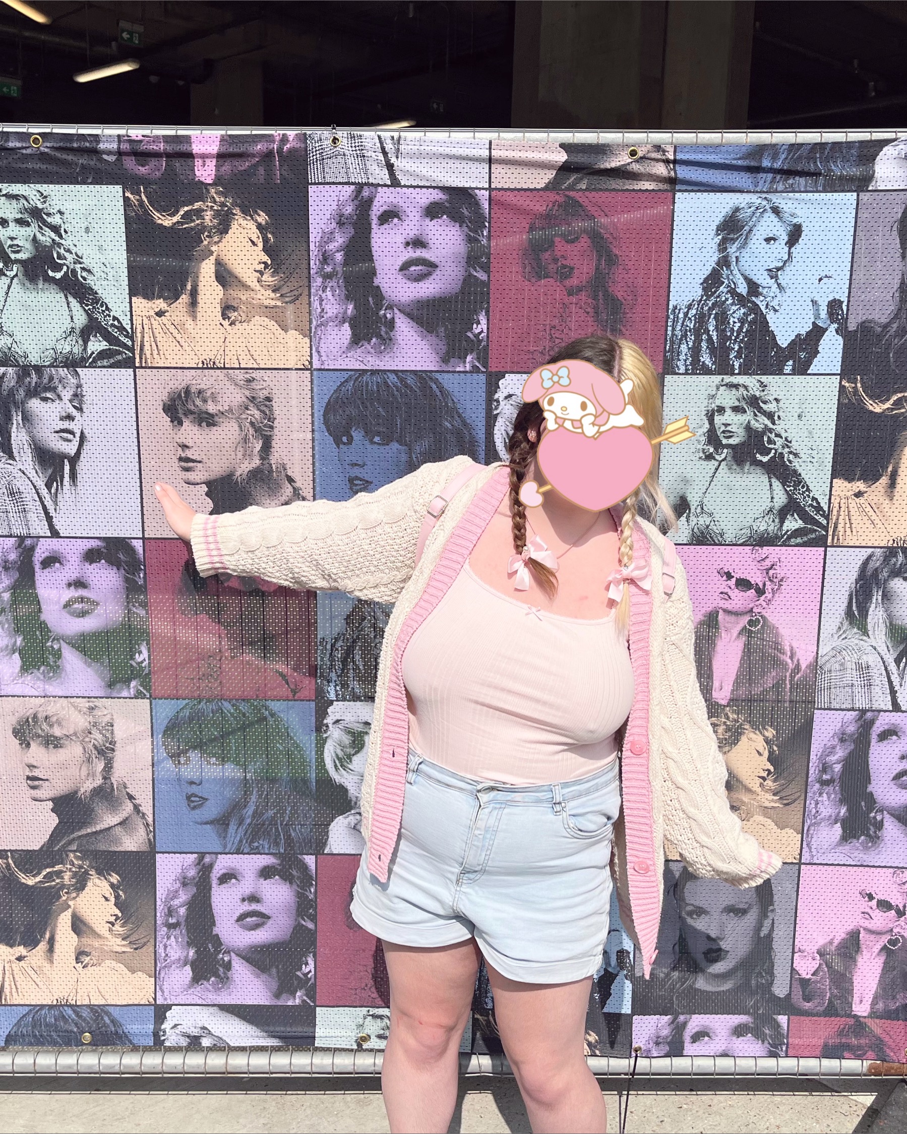 me standing in front of taylor wall