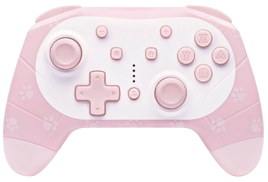 a pink controller