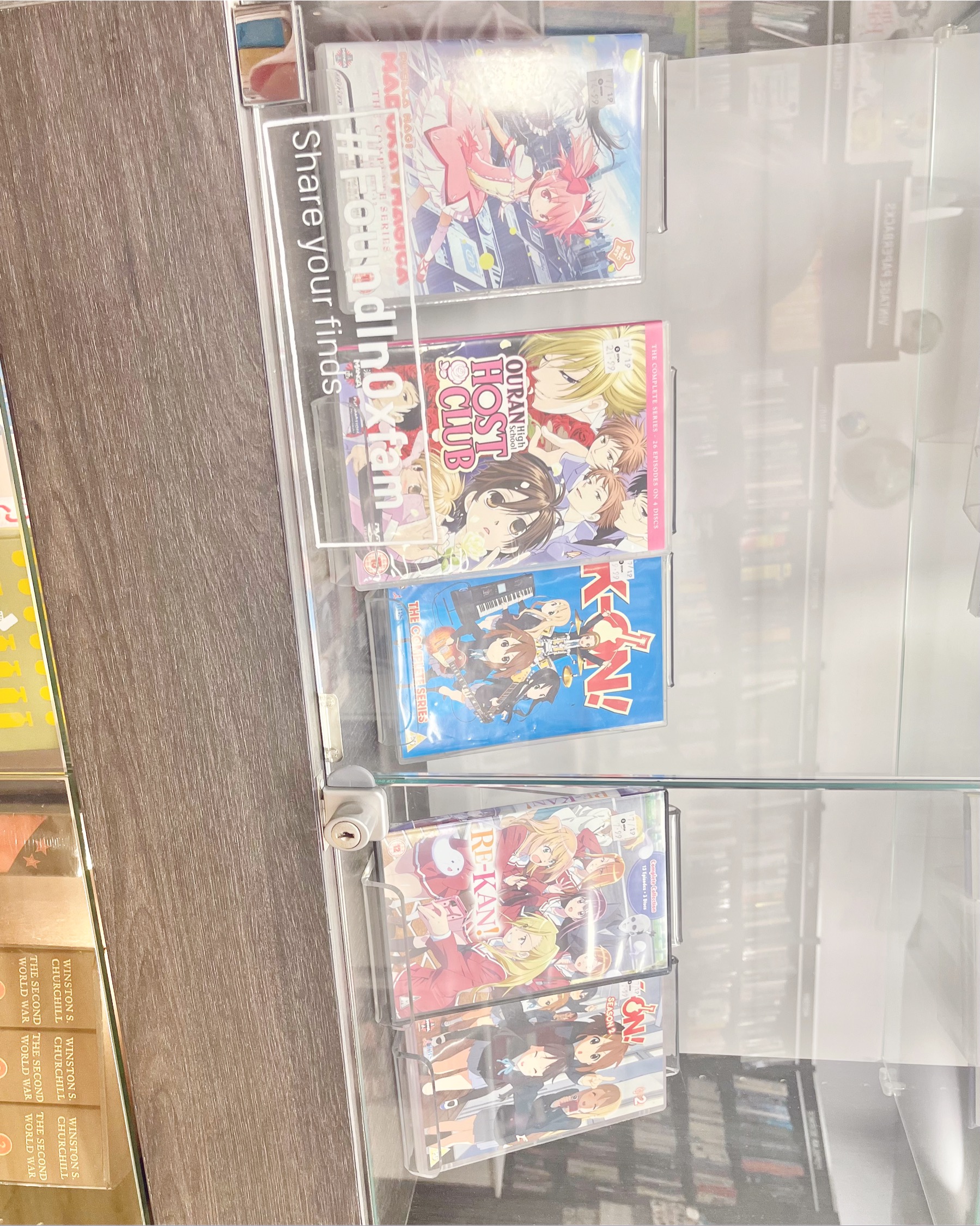 a bunch of anime dvds